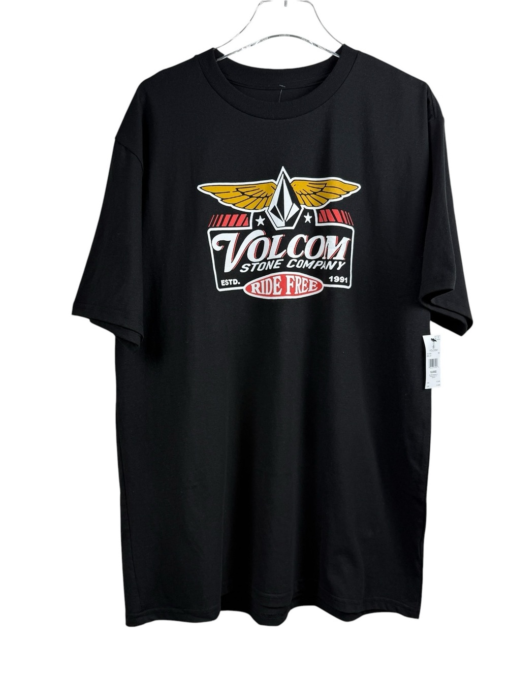 Volcom Revel Black Short Sleeve T-Shirt Men's Size XL NWT